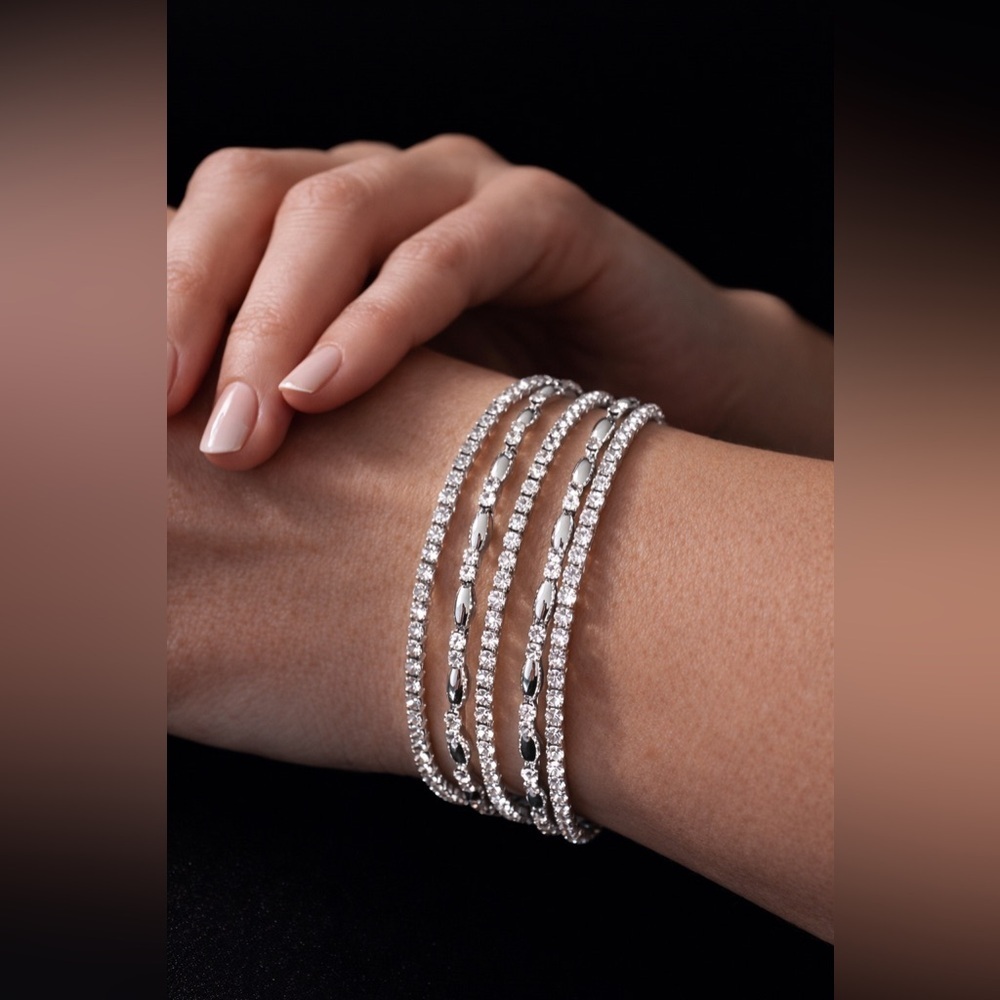 Nautica Silver Sparkle Bracelet